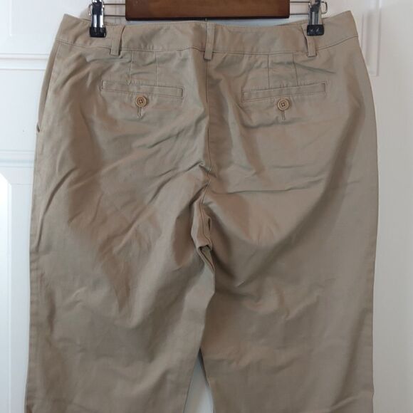 Talbots stretch straight leg khaki pants - Picture 7 of 11